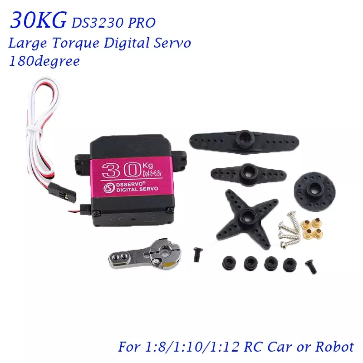 DSServo цифровой металлический сервопривод 25-150KG, 180/270°, для RC авто и роботов DSServo цифровой металлический сервопривод 25-150KG, 180/270°, для RC авто и роботов