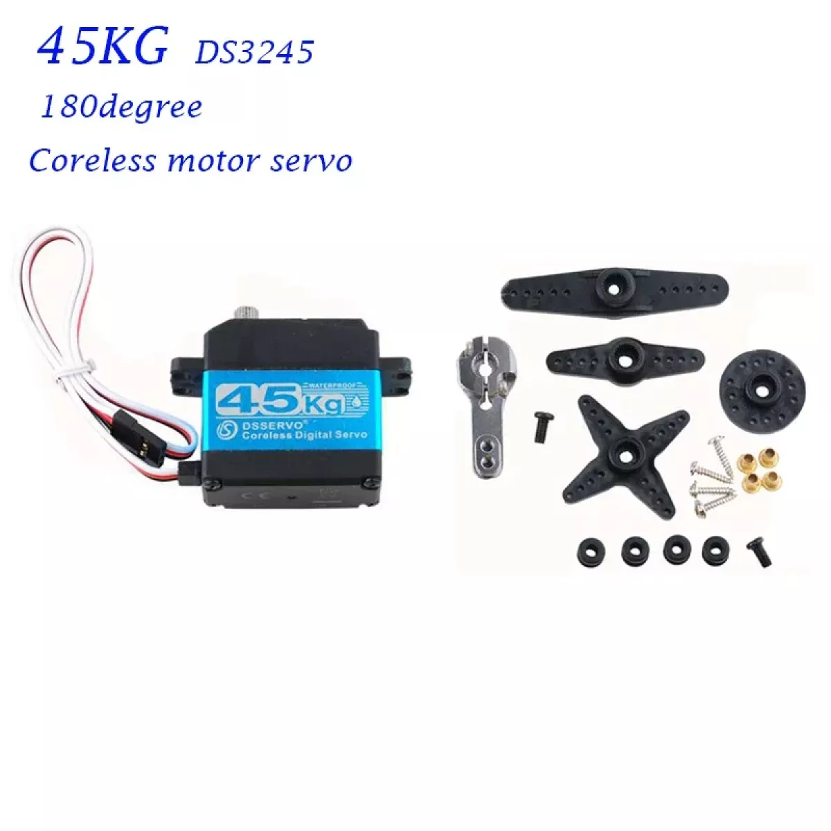 DSServo цифровой металлический сервопривод 25-150KG, 180/270°, для RC авто и роботов DSServo цифровой металлический сервопривод 25-150KG, 180/270°, для RC авто и роботов