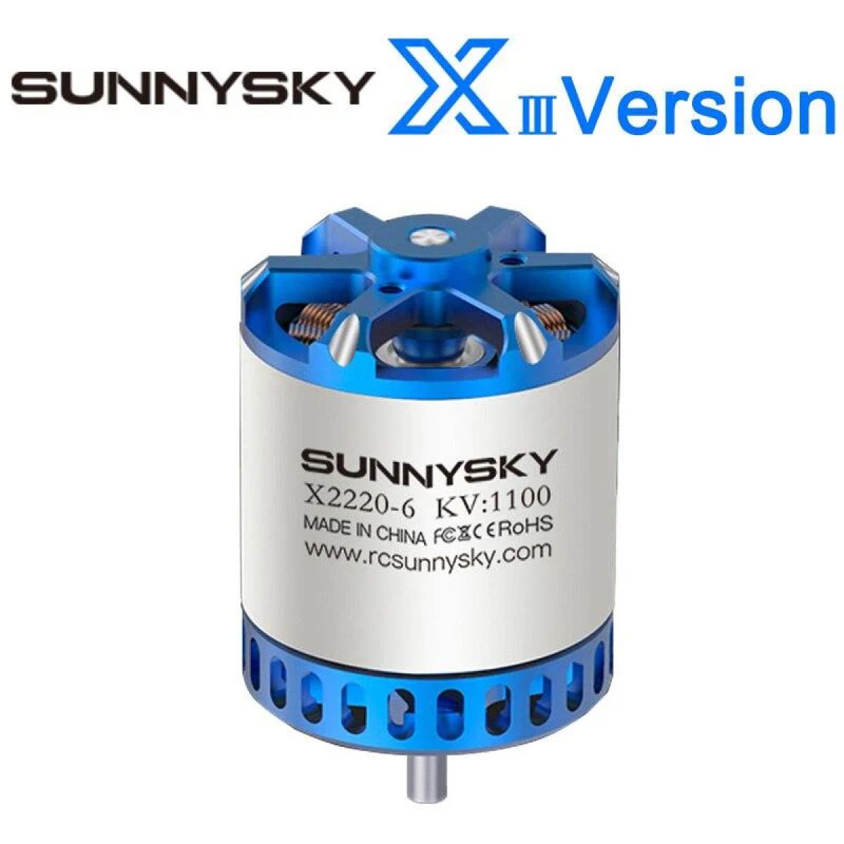 Бесколлекторный мотор SUNNYSKY X2212-III/X2216-III/X2220-III 880KV–2200KV для RC моделей Бесколлекторный мотор SUNNYSKY X2212-III/X2216-III/X2220-III 880KV–2200KV для RC моделей