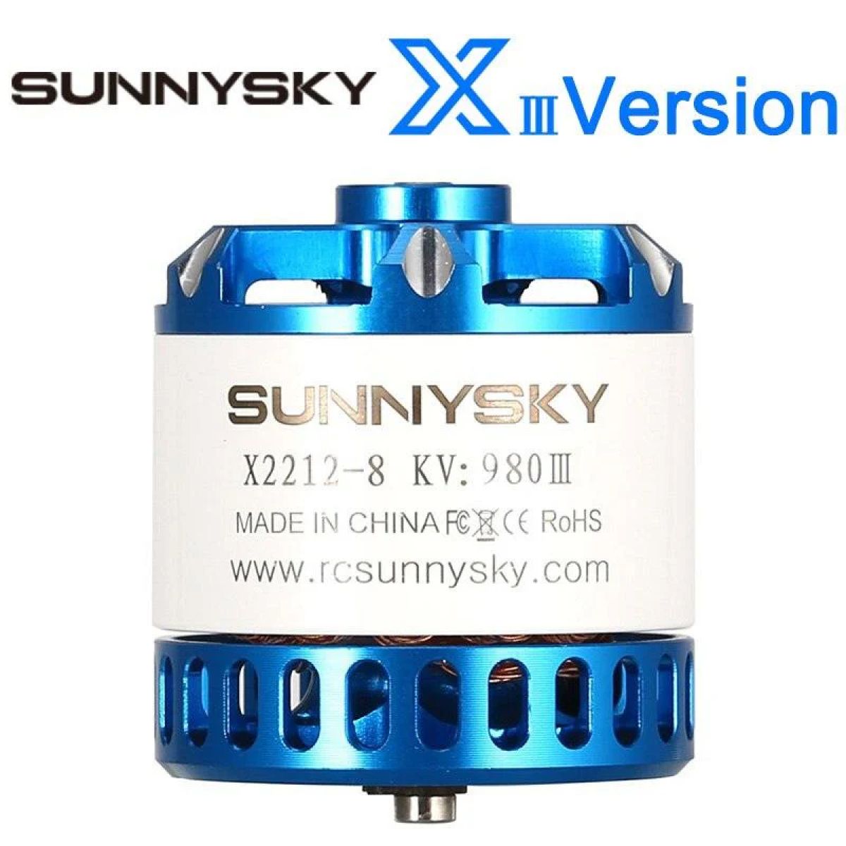 Бесколлекторный мотор SUNNYSKY X2212-III/X2216-III/X2220-III 880KV–2200KV для RC моделей Бесколлекторный мотор SUNNYSKY X2212-III/X2216-III/X2220-III 880KV–2200KV для RC моделей