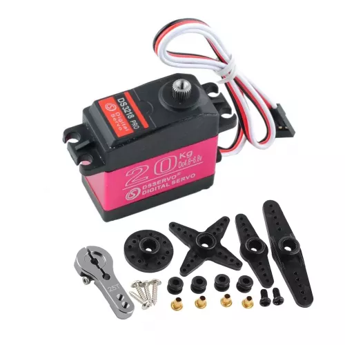 Серво DS3218 PRO 20КГ 180/270° IP66 металл для 1/8 1/10 RC авто