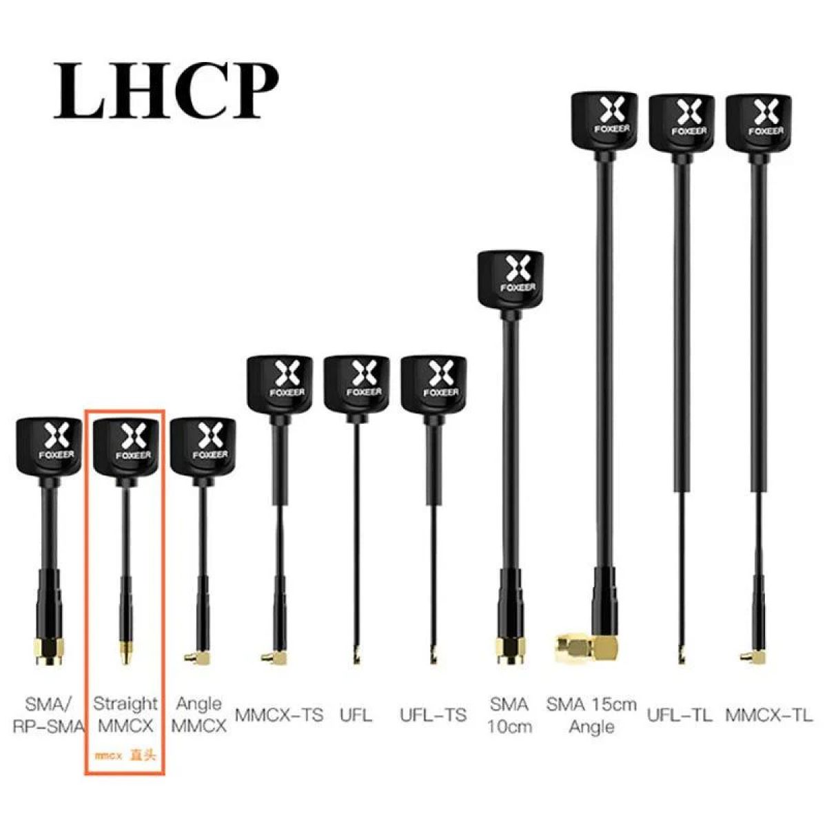 Комплект 2 антенн Foxeer Lollipop V4 5,7ГГц 2,6dBi RHCP/LHCP SMA MMCX UFL для FPV дронов Комплект 2 антенн Foxeer Lollipop V4 5,7ГГц 2,6dBi RHCP/LHCP SMA MMCX UFL для FPV дронов