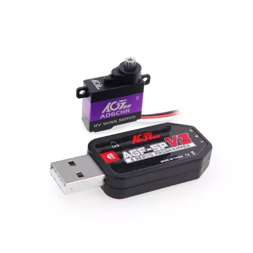 AGFRC A06CHR – Серво с металлическими шестернями, 3кг, coreless, для F3P, GLD, планеров, самолётов