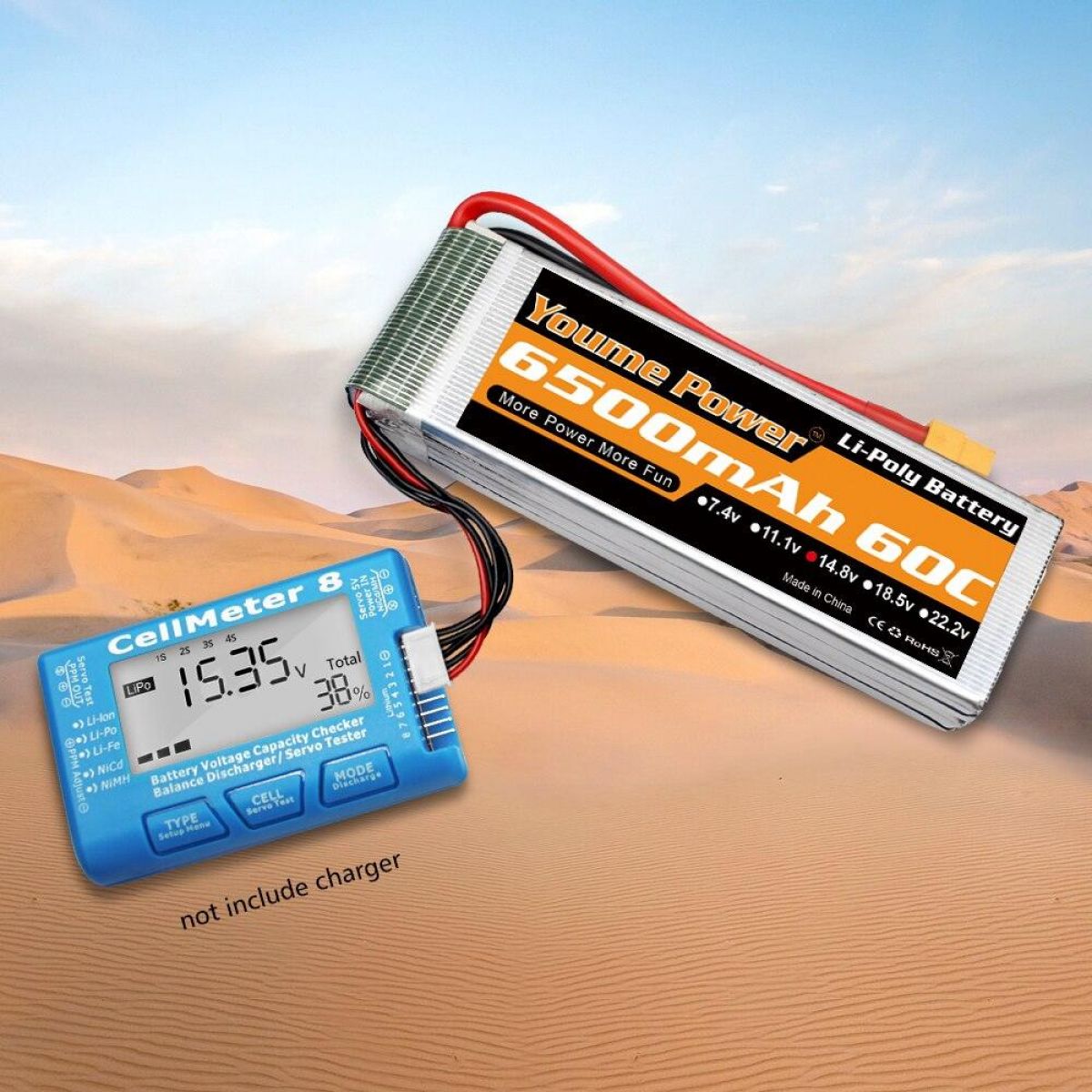 Аккумулятор LiPo Youme 4S 14.8В 6500мАч 50C XT60 XT90 XT150 EC3 EC5 для вертолётов, самолётов, квадрокоптеров Аккумулятор LiPo Youme 4S 14.8В 6500мАч 50C XT60 XT90 XT150 EC3 EC5 для вертолётов, самолётов, квадрокоптеров