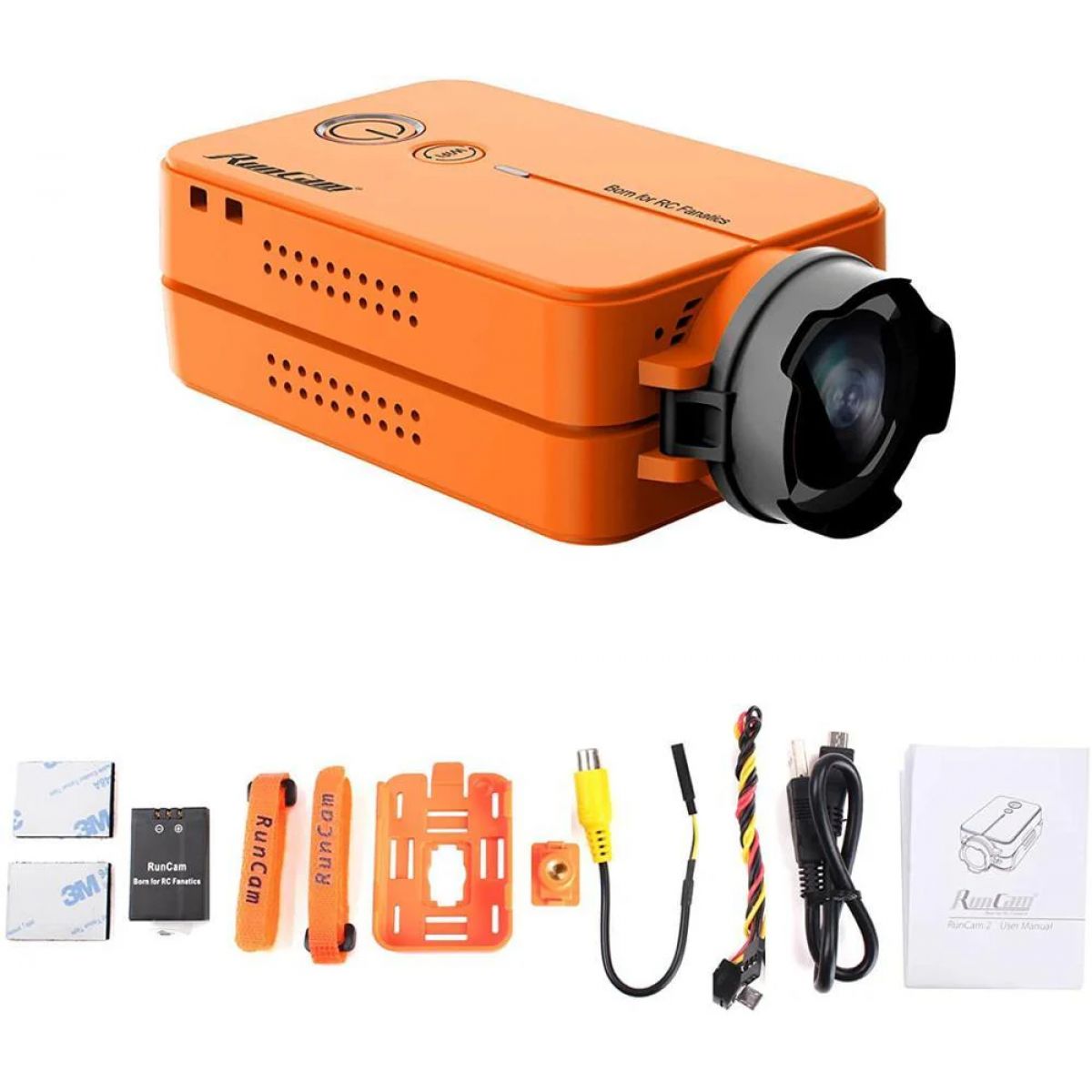 Экшн-камера RunCam2 Black Light Mini для дрона, 1080P 60FPS, Wi-Fi, сменный аккумулятор Экшн-камера RunCam2 Black Light Mini для дрона, 1080P 60FPS, Wi-Fi, сменный аккумулятор