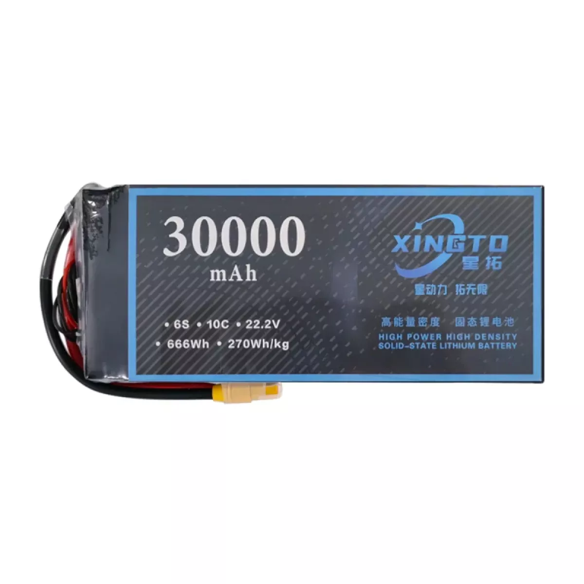 XINGTO 22.2В 6S 30000мАч 10C LiPo — полутвёрдый литиевый аккумулятор высокой плотности для БПЛА XINGTO 22.2В 6S 30000мАч 10C LiPo — полутвёрдый литиевый аккумулятор высокой плотности для БПЛА