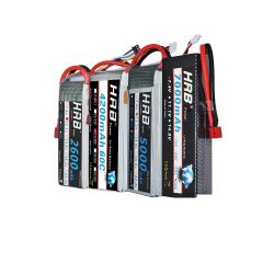 HRB Lipo аккумулятор 2S 3S 4S 5S 6S 3000–6000mAh 7.4–22.2V XT60 Deans EC5 для FPV, авто, дронов