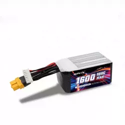Аккумулятор DUPU 6S 1600mAh 160C LiPo для FPV дрона с разъёмом XT60