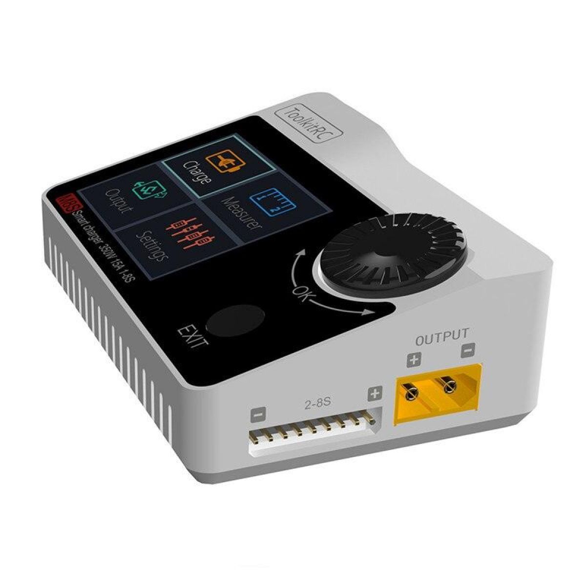 Зарядное устройство ToolkitRC M8S 400Вт 18A с ЖК-экраном для аккумуляторов 2S-8S LiPo дронов Зарядное устройство ToolkitRC M8S 400Вт 18A с ЖК-экраном для аккумуляторов 2S-8S LiPo дронов