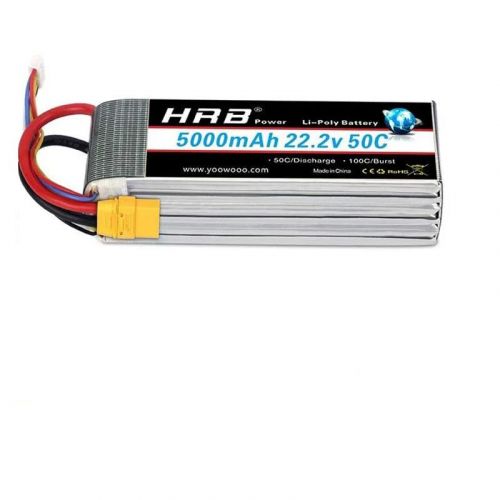 Аккумулятор HRB Lipo 6S 22.2В 5000-5200мАч 50C XT90 EC5 XT60 T XT90S AS150 XT150 для дронов, авто, авиа