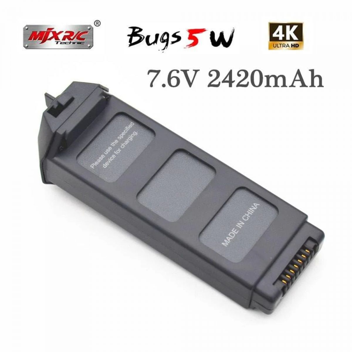 7.6В 2420мАч Li-Po аккумулятор для MJX B5W 4K Brushless GPS дрона, модульная батарея X5 Pro 7.6В 2420мАч Li-Po аккумулятор для MJX B5W 4K Brushless GPS дрона, модульная батарея X5 Pro