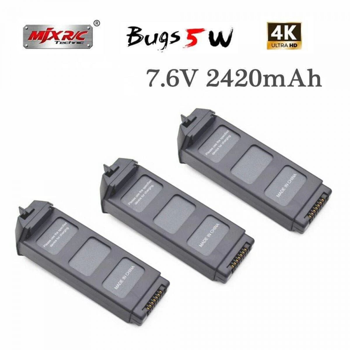 7.6В 2420мАч Li-Po аккумулятор для MJX B5W 4K Brushless GPS дрона, модульная батарея X5 Pro 7.6В 2420мАч Li-Po аккумулятор для MJX B5W 4K Brushless GPS дрона, модульная батарея X5 Pro