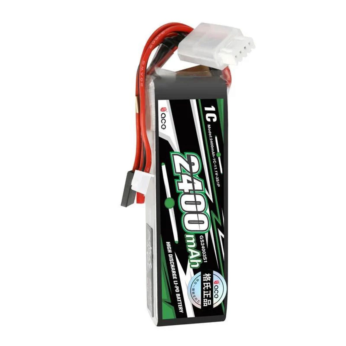 Аккумулятор Gens ace 2250/2400mAh 6.6V/7.4V/11.1V 2S/3S LiFe с разъёмом BBL1 Futaba 3P для 4PLS T8J Аккумулятор Gens ace 2250/2400mAh 6.6V/7.4V/11.1V 2S/3S LiFe с разъёмом BBL1 Futaba 3P для 4PLS T8J