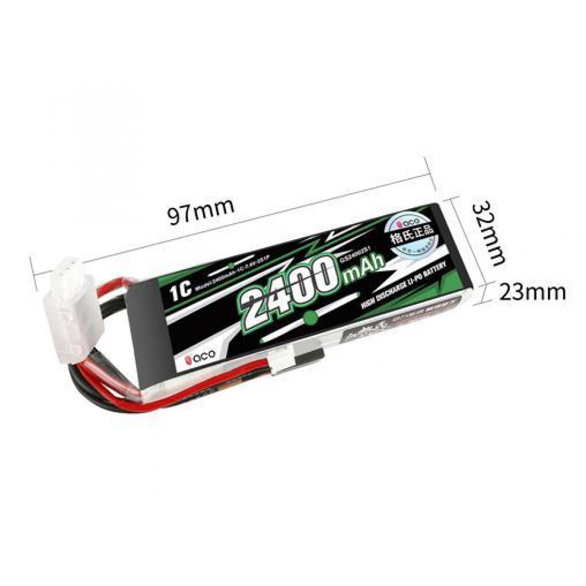 Аккумулятор Gens ace 2250/2400mAh 6.6V/7.4V/11.1V 2S/3S LiFe с разъёмом BBL1 Futaba 3P для 4PLS T8J Аккумулятор Gens ace 2250/2400mAh 6.6V/7.4V/11.1V 2S/3S LiFe с разъёмом BBL1 Futaba 3P для 4PLS T8J