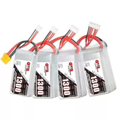 Аккумулятор GNB 2S/3S/4S/6S 1300mAh 50C Lipo для FPV дрона с разъёмом XT60