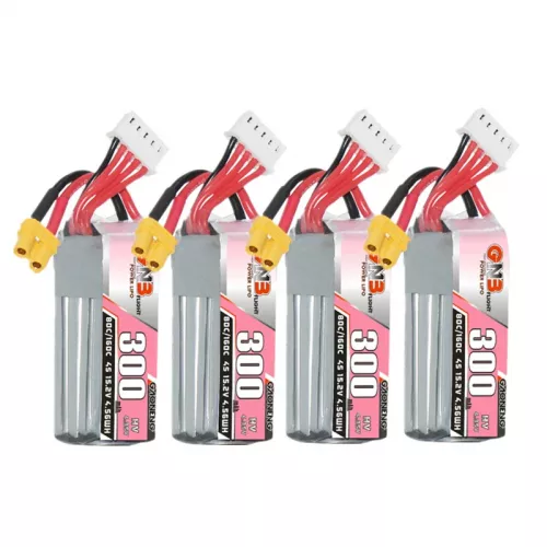 Аккумулятор LiPo GNB 4S HV 15.2V 300mAh 80C/160C для дрона с разъемом XT30