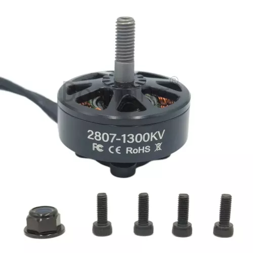 Бесколлекторные моторы Dogmang 2807 (1300/1500/1700KV) для FPV и LR7 дронов 6–7″, 2–6S, вал 4 мм