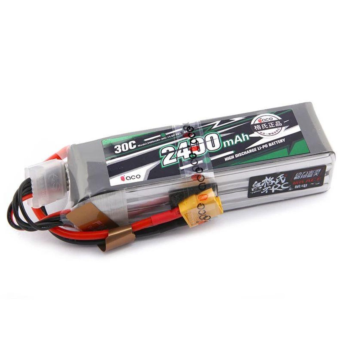 Аккумулятор Gens ACE LiPo 4S 14.8В 2200/2600/3300мАч с разъемом T/XT60 для FPV дрона и самолёта Аккумулятор Gens ACE LiPo 4S 14.8В 2200/2600/3300мАч с разъемом T/XT60 для FPV дрона и самолёта