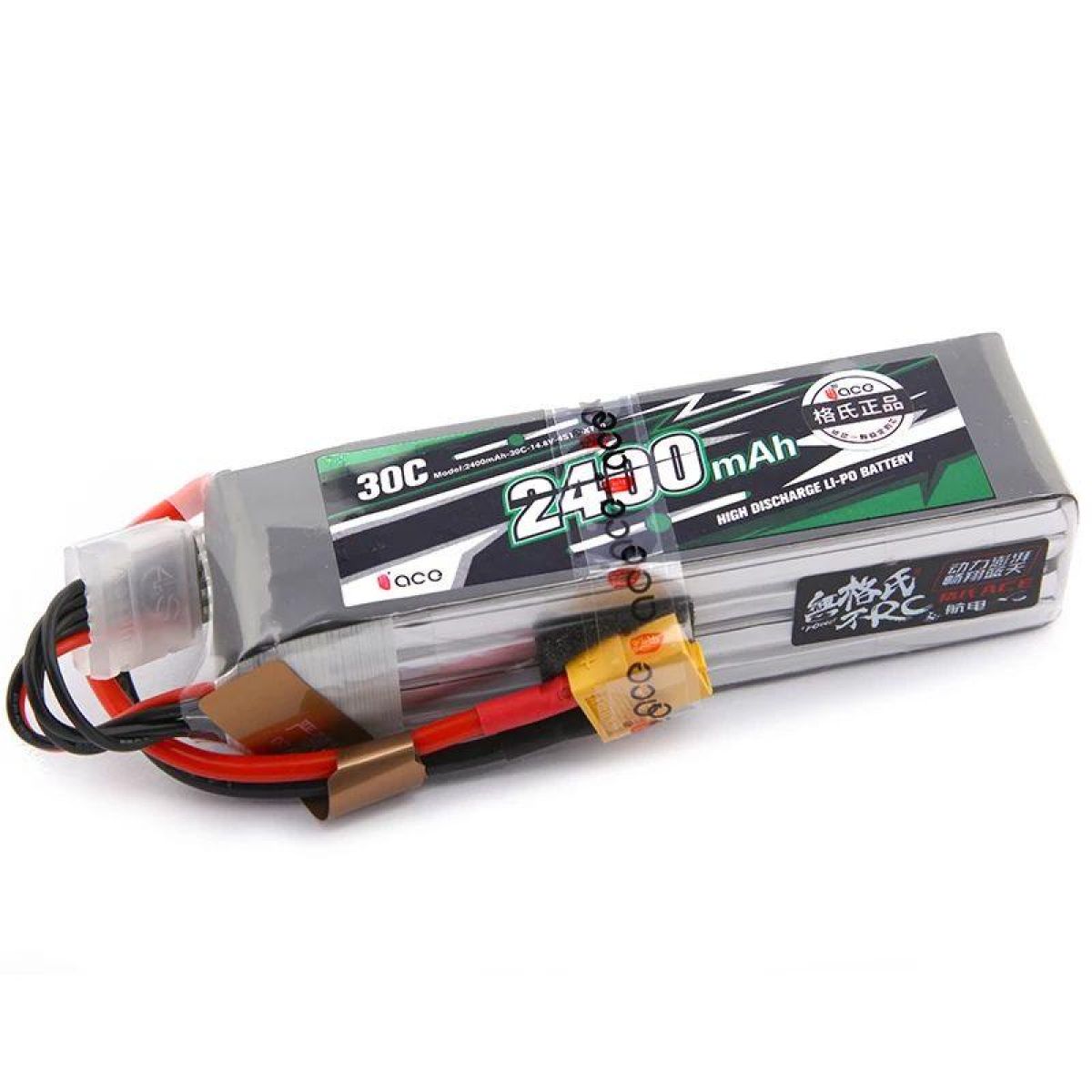 Аккумулятор Gens ACE LiPo 4S 14.8В 2200/2600/3300мАч с разъемом T/XT60 для FPV дрона и самолёта Аккумулятор Gens ACE LiPo 4S 14.8В 2200/2600/3300мАч с разъемом T/XT60 для FPV дрона и самолёта