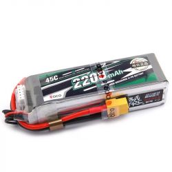 Аккумулятор Gens ACE LiPo 4S 14.8В 2200/2600/3300мАч с разъемом T/XT60 для FPV дрона и самолёта