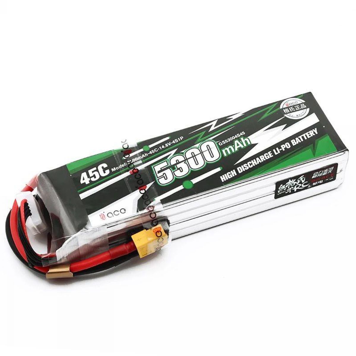 Аккумулятор Gens ACE LiPo 4S 14.8В 2200/2600/3300мАч с разъемом T/XT60 для FPV дрона и самолёта Аккумулятор Gens ACE LiPo 4S 14.8В 2200/2600/3300мАч с разъемом T/XT60 для FPV дрона и самолёта