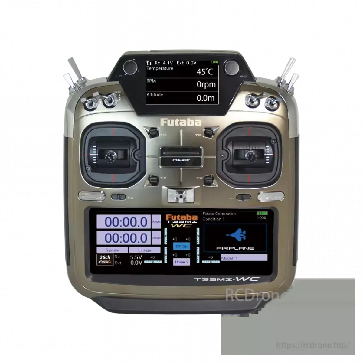 Передатчик Futaba T32MZ WC 26CH с приёмником R7308SB | FASSTest 2.4GHz, двойной дисплей, GPS Передатчик Futaba T32MZ WC 26CH с приёмником R7308SB | FASSTest 2.4GHz, двойной дисплей, GPS