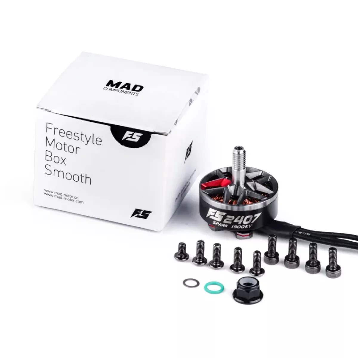 Бесколлекторный мотор MAD SPARK FS2407 для 3-лопастных пропеллеров GF 4937/51466 FPV дрона Бесколлекторный мотор MAD SPARK FS2407 для 3-лопастных пропеллеров GF 4937/51466 FPV дрона