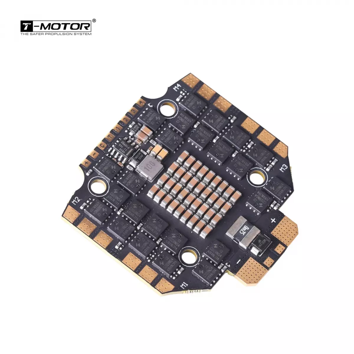 T-MOTOR C 80A 4-в-1 ESC 4-8S Blheli32 с двойными MOSFET для квадрокоптеров T-MOTOR C 80A 4-в-1 ESC 4-8S Blheli32 с двойными MOSFET для квадрокоптеров