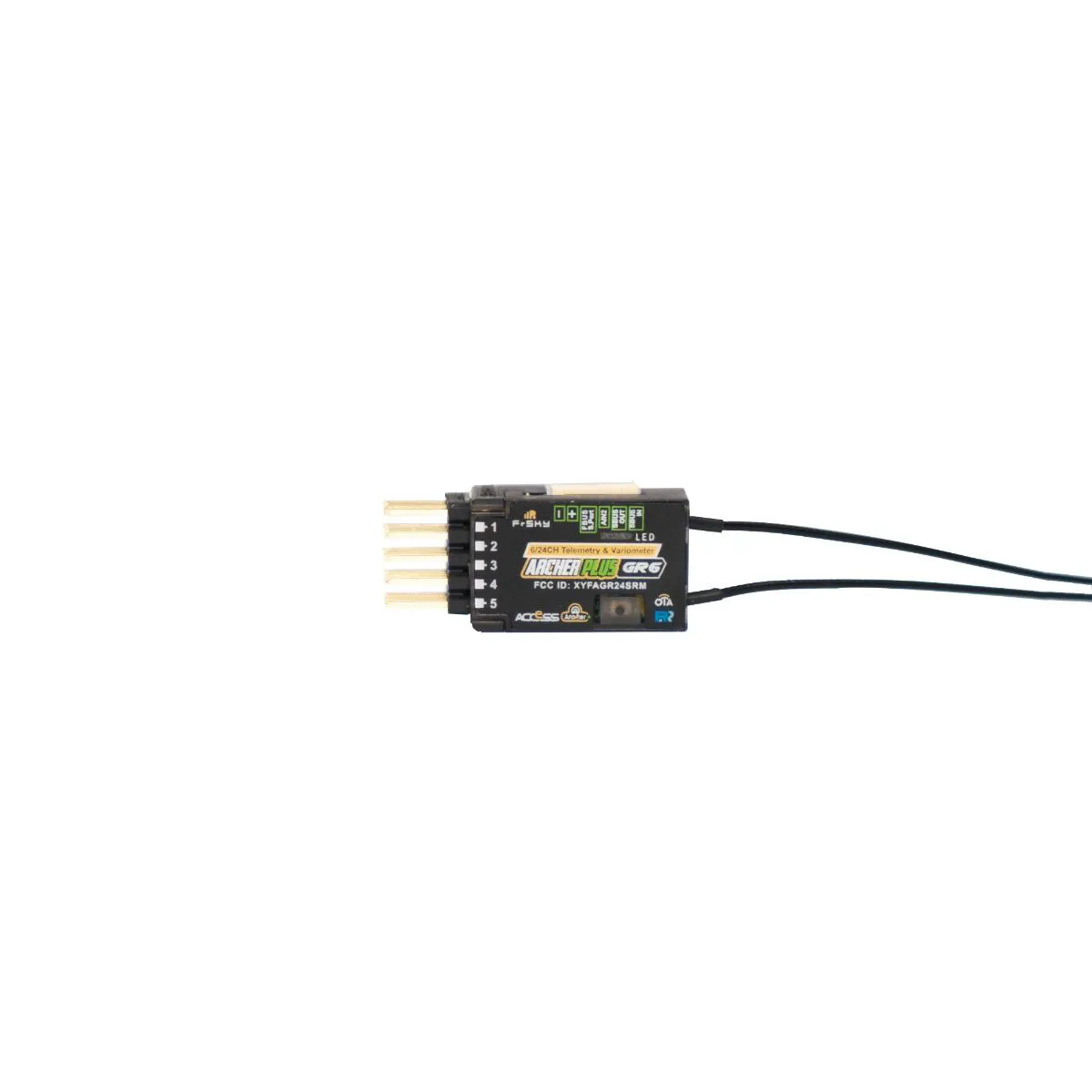 Приёмник FrSky ARCHER PLUS GR6/GR6FB – 6 PWM каналов, 2.4GHz, ACCESS/ACCST D16 Приёмник FrSky ARCHER PLUS GR6/GR6FB – 6 PWM каналов, 2.4GHz, ACCESS/ACCST D16