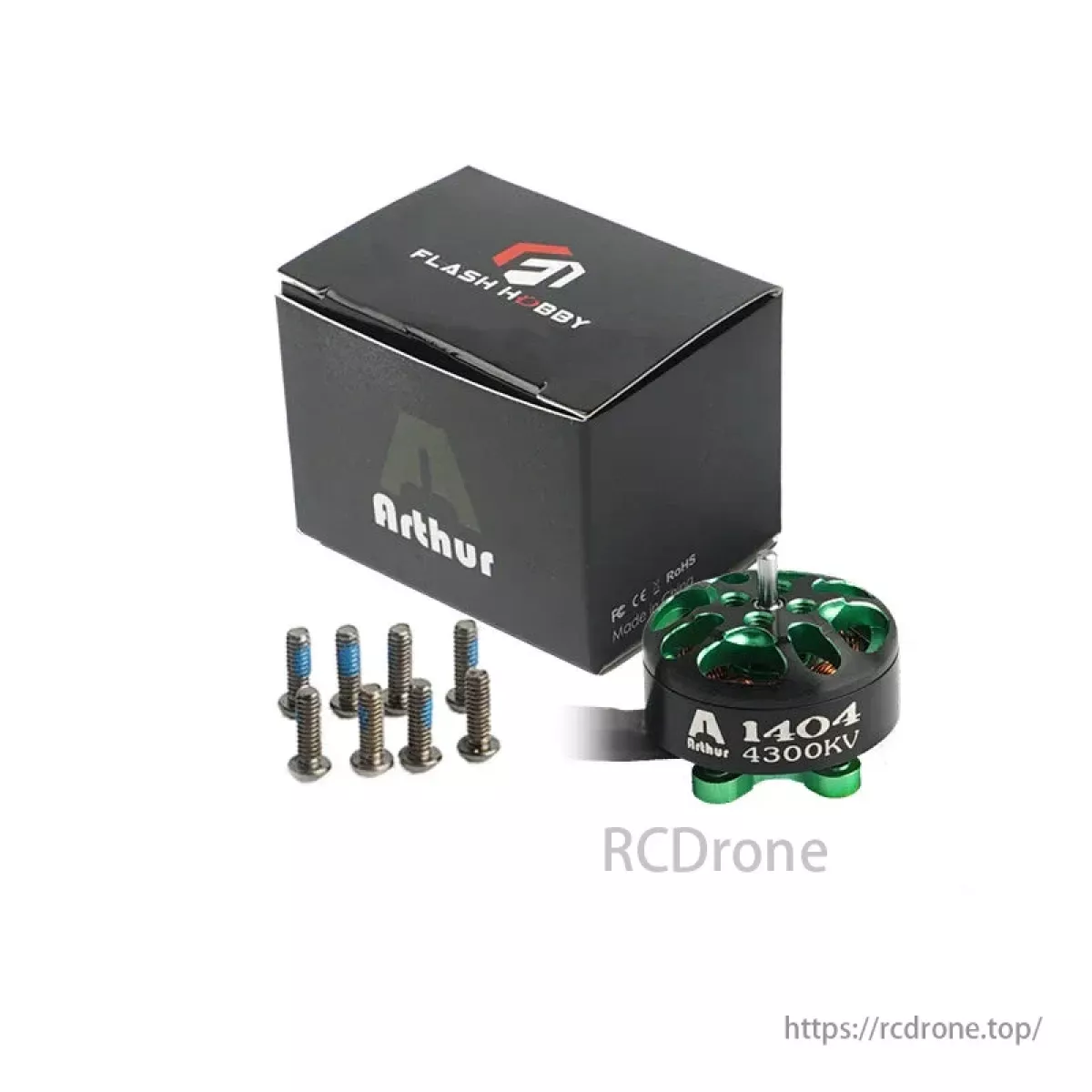 Набор 4 бесколлекторных моторов Flash Hobby Arthur A1404 2800KV/3800KV/4300KV/6000KV для FPV дронов 3–4" Набор 4 бесколлекторных моторов Flash Hobby Arthur A1404 2800KV/3800KV/4300KV/6000KV для FPV дронов 3–4"