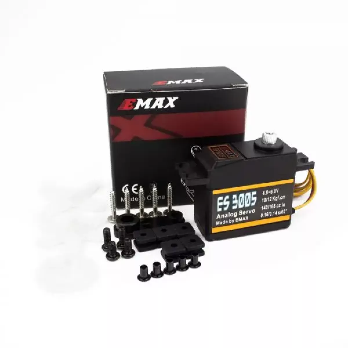Сервопривод EMAX ES3005, 42г, металлический, аналоговый, водонепроницаемый для RC моделей Сервопривод EMAX ES3005, 42г, металлический, аналоговый, водонепроницаемый для RC моделей