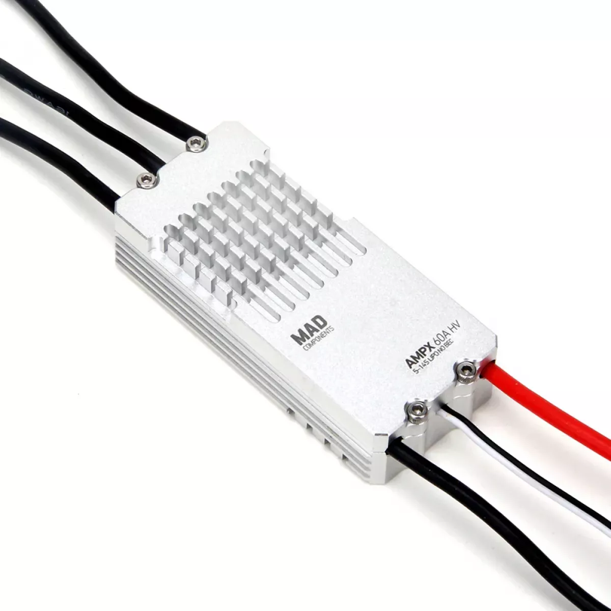 Водонепроницаемый ESC MAD AMPX FOC 60A (5-14S) для тяжелых мультикоптеров и дронов-доставщиков Водонепроницаемый ESC MAD AMPX FOC 60A (5-14S) для тяжелых мультикоптеров и дронов-доставщиков
