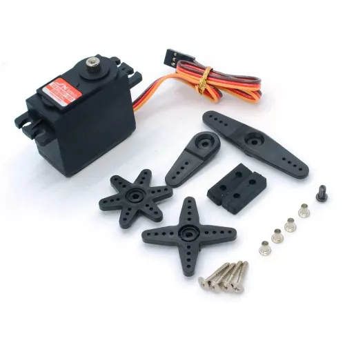 JX Servo PDI-5521MG — аналоговый сервопривод 20кг, 180°, для RC авто, лодки, робота, самолёта
