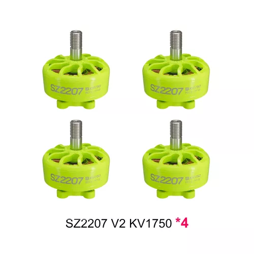 Набор моторов MEPS SZ2207 V2 4шт 1750KV/1950KV/2750KV 4–6S для FPV дронов 5" фристайл, гонки