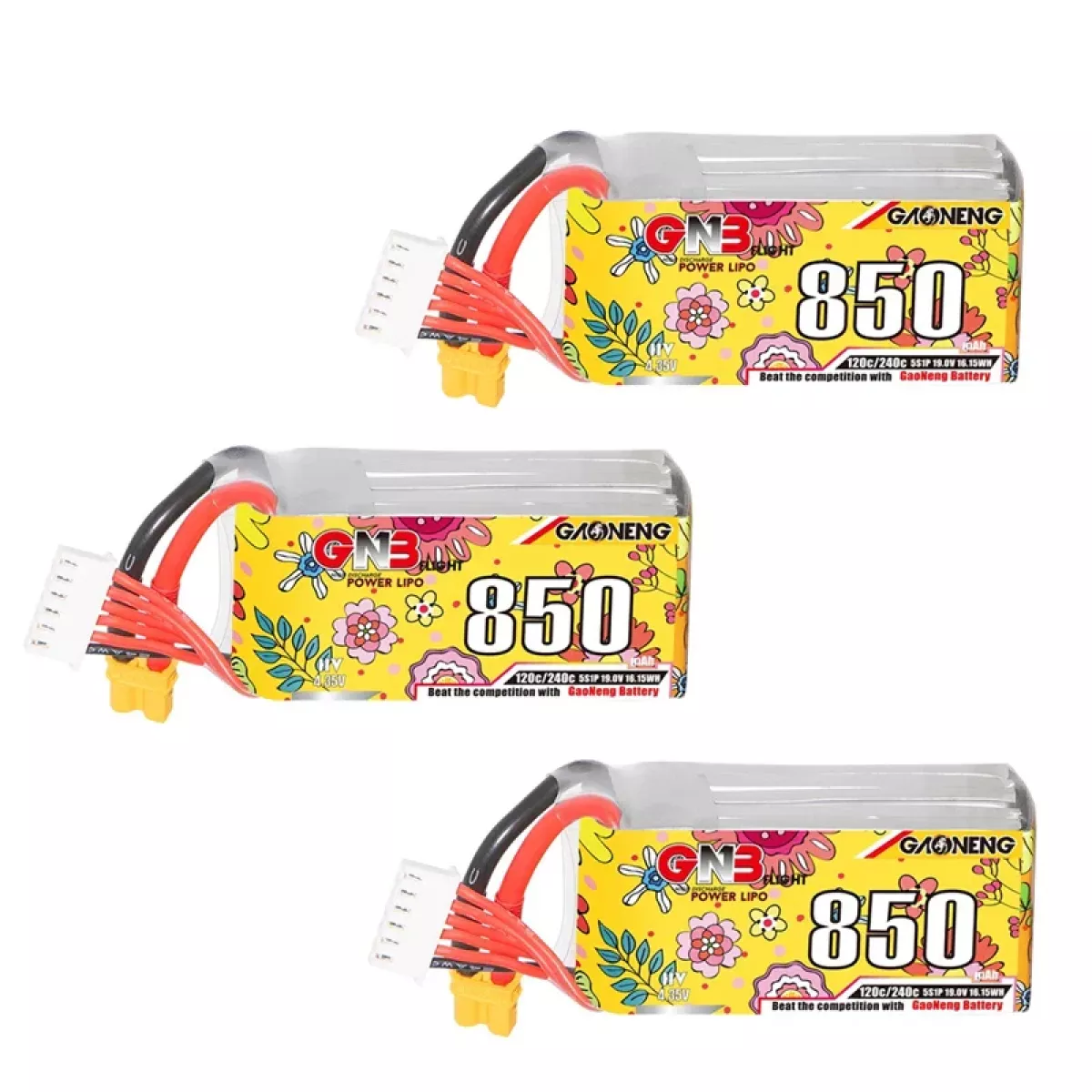 Аккумулятор GNB 5S 19.0V 850mAh 120C/240C LiPo для дрона с разъёмом XT30 Аккумулятор GNB 5S 19.0V 850mAh 120C/240C LiPo для дрона с разъёмом XT30