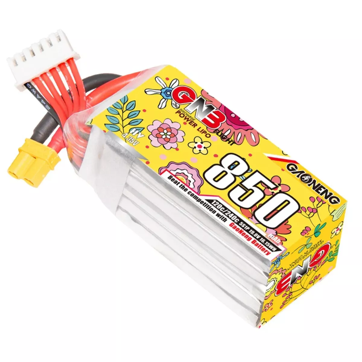 Аккумулятор GNB 5S 19.0V 850mAh 120C/240C LiPo для дрона с разъёмом XT30 Аккумулятор GNB 5S 19.0V 850mAh 120C/240C LiPo для дрона с разъёмом XT30