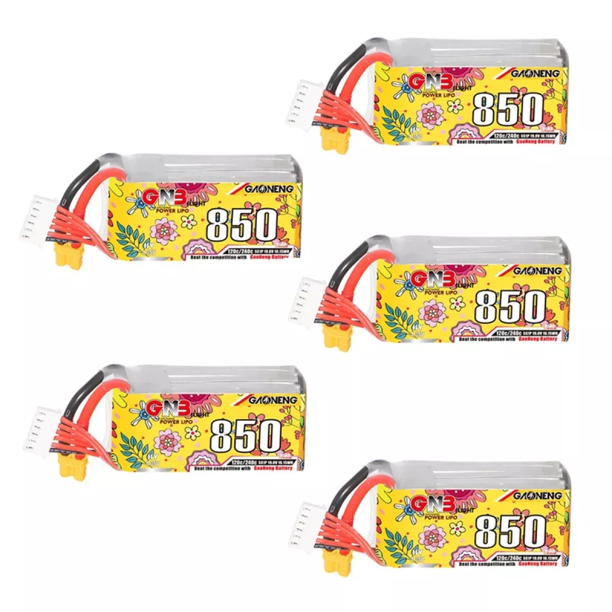 Аккумулятор GNB 5S 19.0V 850mAh 120C/240C LiPo для дрона с разъёмом XT30 Аккумулятор GNB 5S 19.0V 850mAh 120C/240C LiPo для дрона с разъёмом XT30