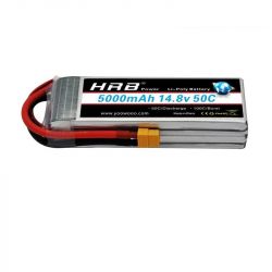 HRB Lipo батарея 4S 14.8V 5000мАч 50C EC5 XT90 XT60 Deans T XT90-S для RC моделей, багги, дронов, лодок