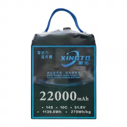 XINGTO 51.8В 14S 22000мАч 10C Lipo — высокоплотная полутвердотельная батарея для БПЛА