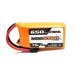 Аккумулятор 3 шт. CNHL 11.1V 650mAh 3S Lipo 70C XT30 для FPV дронов, квадрокоптеров, самолётов