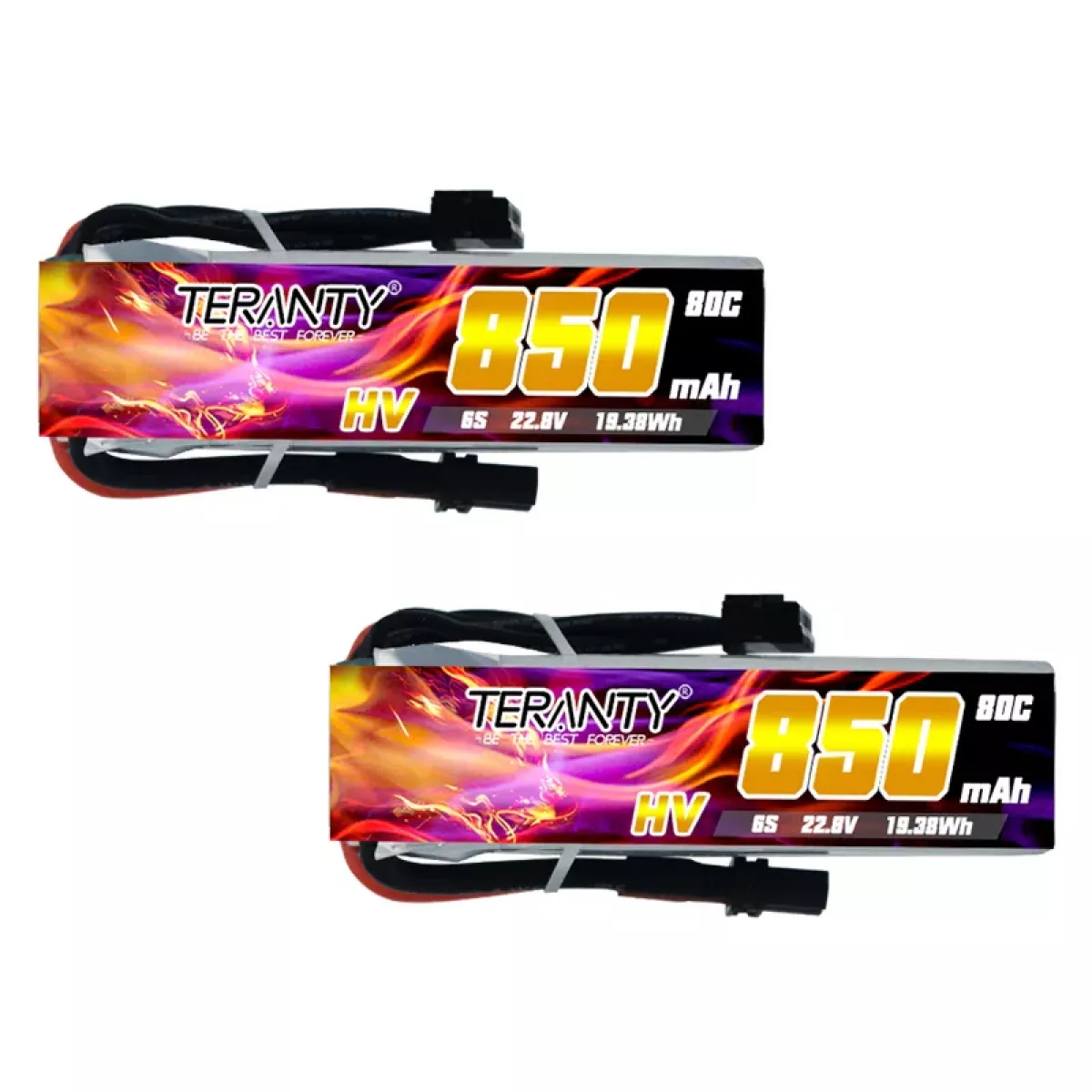 Аккумулятор Teranty 6S HV 22.8V 850mAh 80/160C LiPo для FPV-дронов и гонок Аккумулятор Teranty 6S HV 22.8V 850mAh 80/160C LiPo для FPV-дронов и гонок