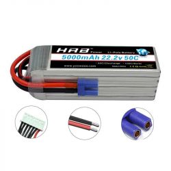 Аккумулятор HRB 6S 22.2V Lipo EC5 2200–22000mAh для дрона, FPV, самолёта, вертолёта, игрушек