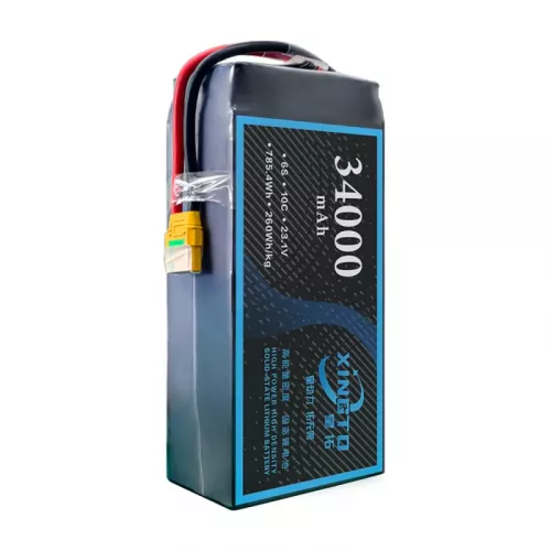 XINGTO 23.1V 6S HV 34000mAh LiPo – высокоплотная полу-твердотельная батарея для дронов UAV