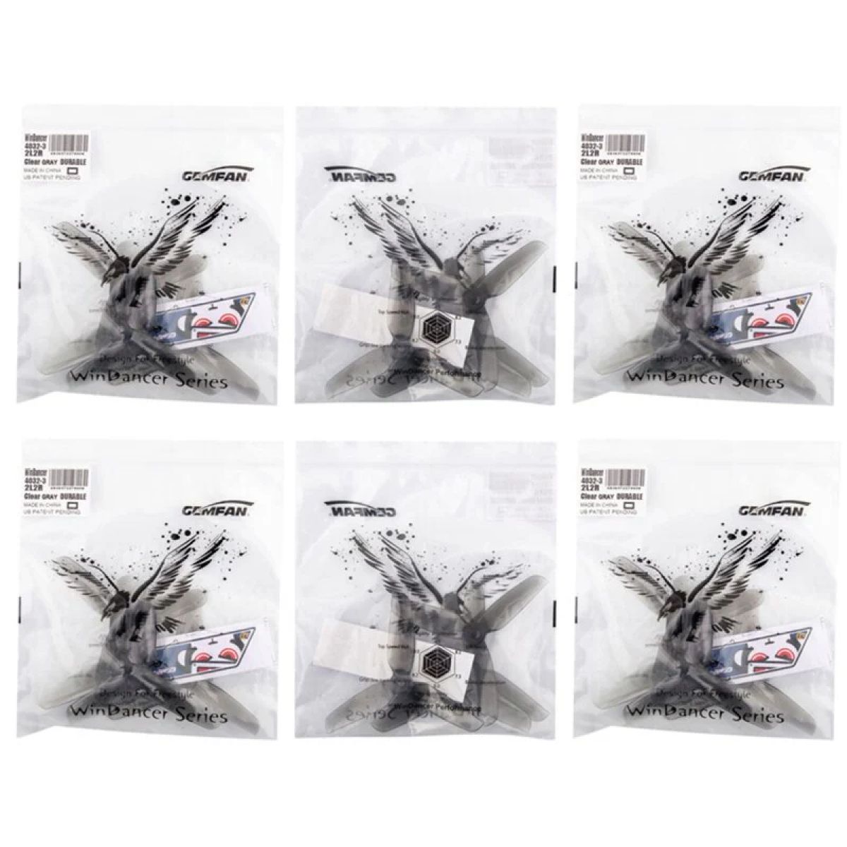 Пропеллеры Gemfan WinDancer 4032 4 дюйма 8/12 пар CW/CCW для FPV 4" гоночных дронов Пропеллеры Gemfan WinDancer 4032 4 дюйма 8/12 пар CW/CCW для FPV 4" гоночных дронов
