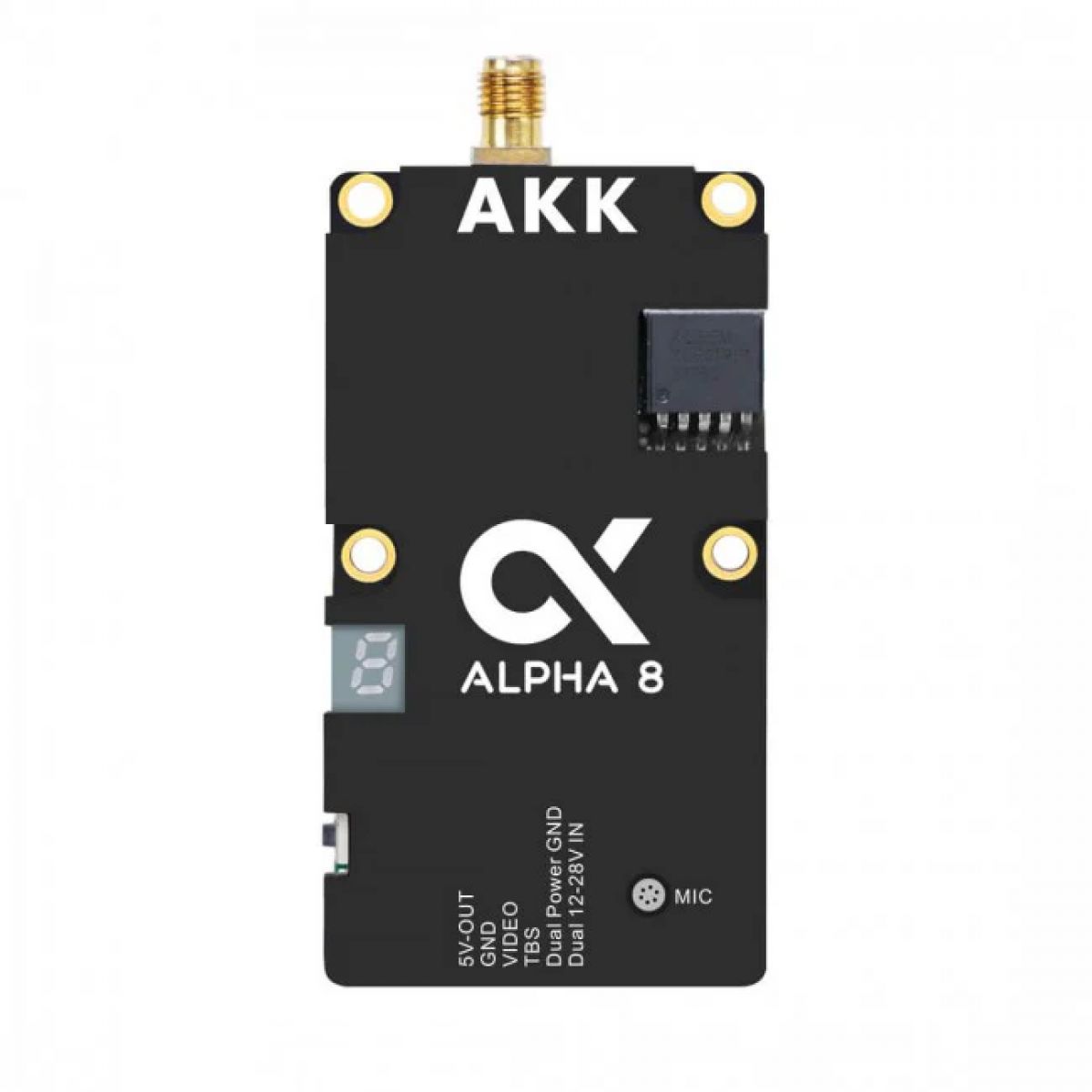 АКК Alpha 8 8Вт VTX — 5.8ГГц, 80 каналов, регулируемая мощность 8/5/3/1Вт, FPV видеопередатчик АКК Alpha 8 8Вт VTX — 5.8ГГц, 80 каналов, регулируемая мощность 8/5/3/1Вт, FPV видеопередатчик